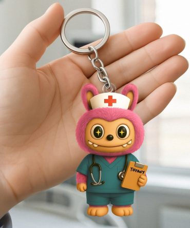 Toothy Goblin Keychain - Personalized Gifts For Nurse 03Ohti170525