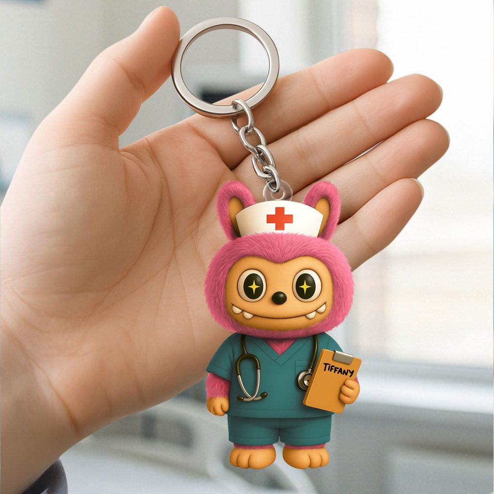 Toothy Goblin Keychain - Personalized Gifts For Nurse 03Ohti170525