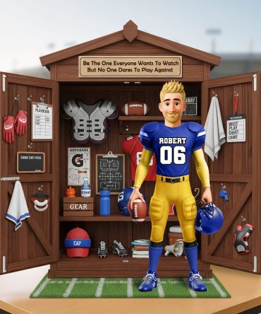 Personal Football Locker Plaque - Personalized Gifts For Football Lovers 02Ohti230625