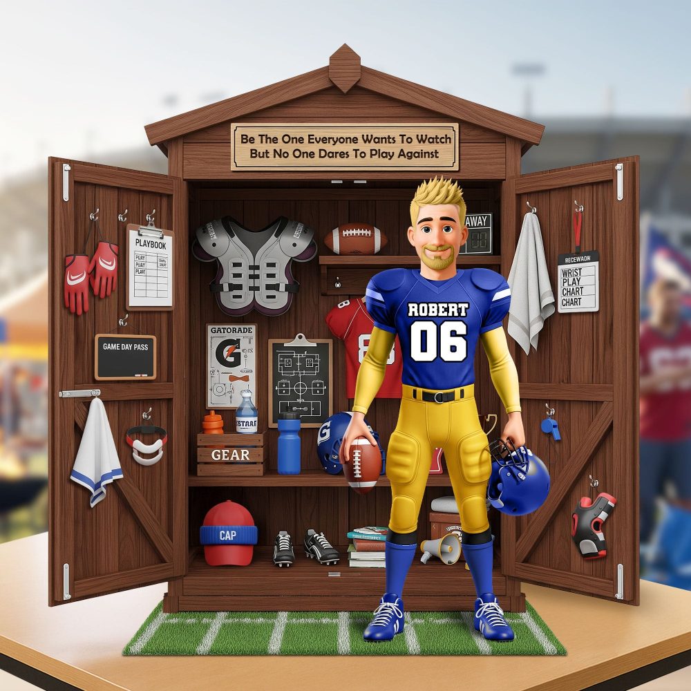 Personal Football Locker Plaque - Personalized Gifts For Football Lovers 02Ohti230625