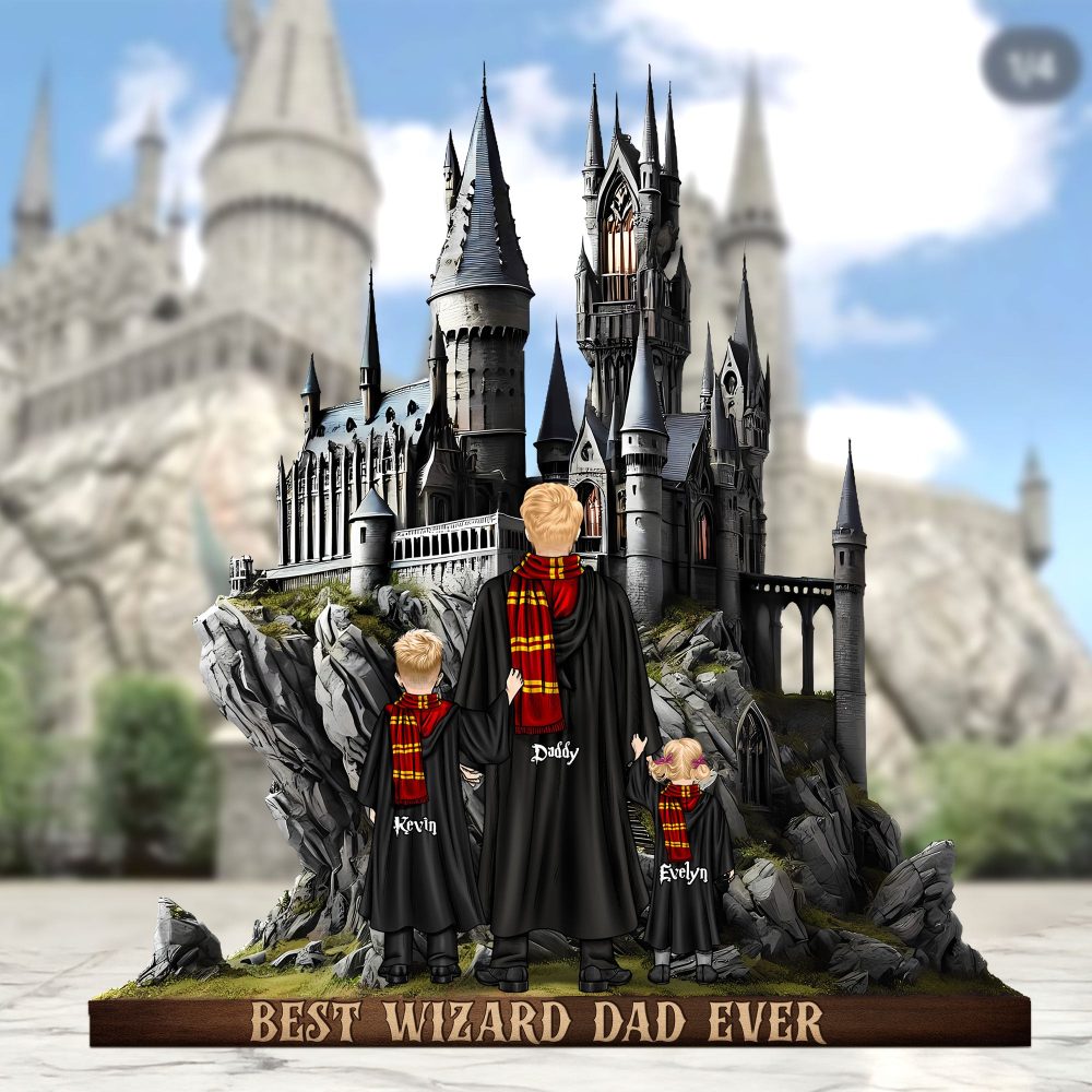Wizard Dad Plaque - Personalized Gifts For Dad 05Xqti020525 - Image 3