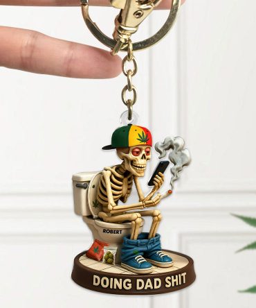 Doing Dad Sh** Keychain - Personalized Gifts For Dad 04Toti190525
