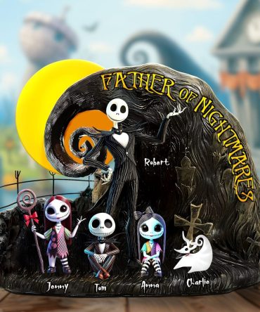 Personalized Gifts For Dad Plaque Father Of Nightmares 03Ohti120425