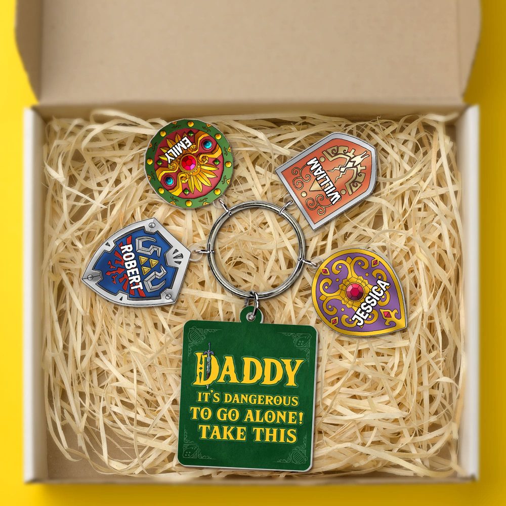 Personalized Gifts For Dad Keychain With Charms 06Huti160524 - Image 2