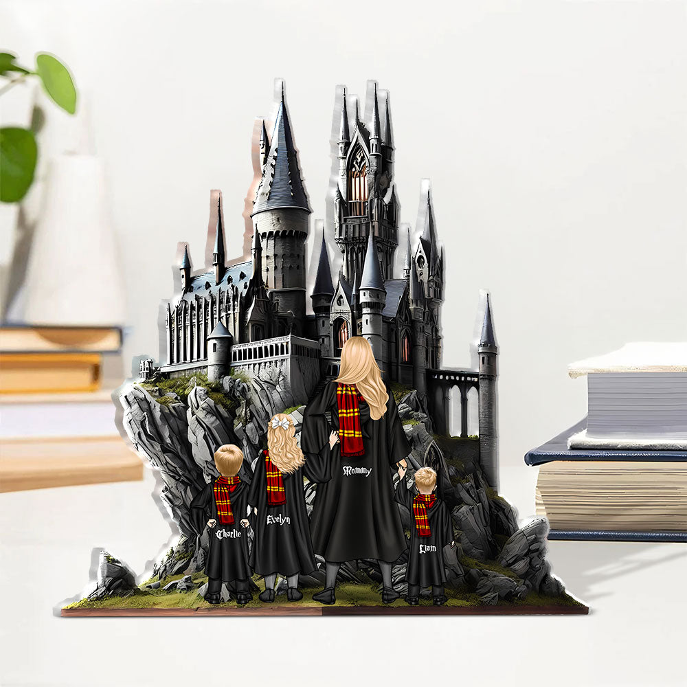 Personalized Gifts For Wizard Mom Plaque Mom & Little Ones In A Wizarding World 02Xqti140325Tm - Image 3
