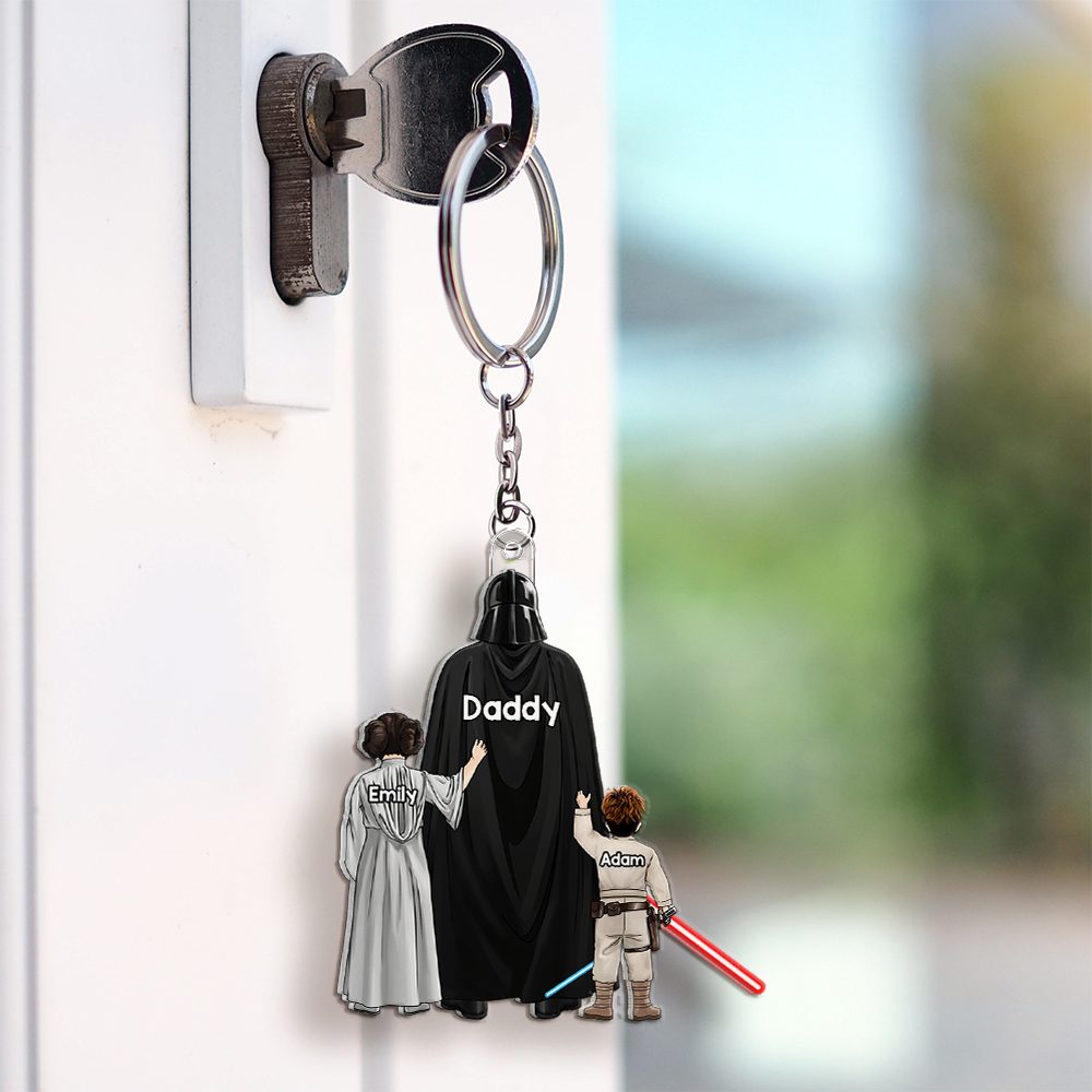 Galaxy Dad Keychain - Personalized Gifts For Dad 02Qhhu070525Hg - Image 2