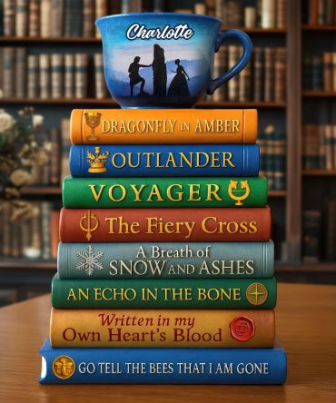 Bookstack Plaque - Personalized Gifts For Book Lovers 03Huti140525