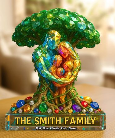 Tree Family Plaque - Personalized Gifts For Family 03Huti070525