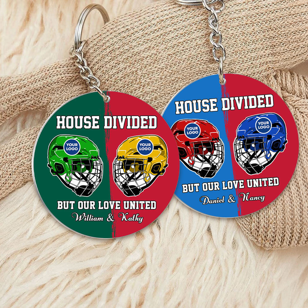 Personalized Gifts For Hockey Couple Keychain 05Huti240125