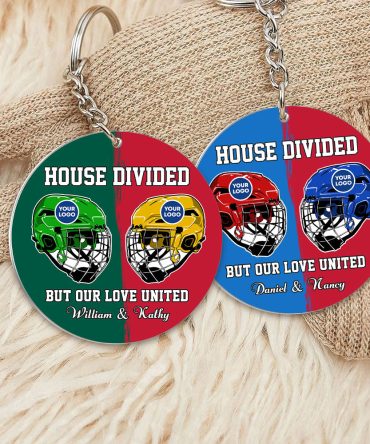 Personalized Gifts For Hockey Couple Keychain 05Huti240125