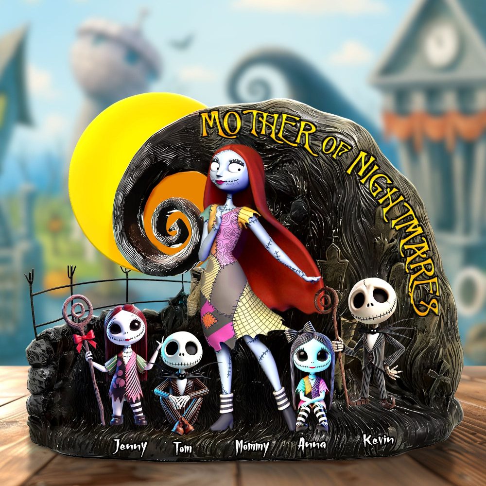Merry Frights Mom Plaque – Personalized Christmas Gift For The Queen Of Chaos 01Ohti100425