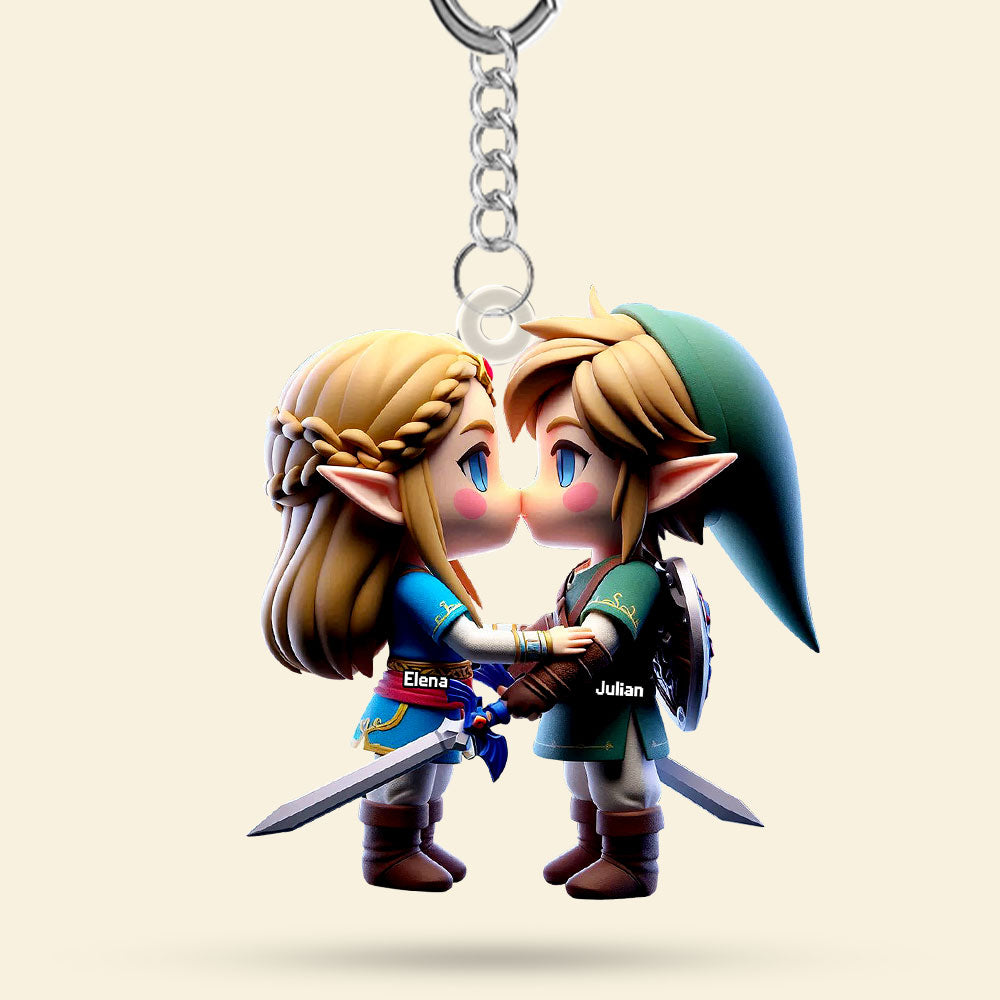 Personalized Gifts For Couple Keychain 06Ohti111224 - Image 4