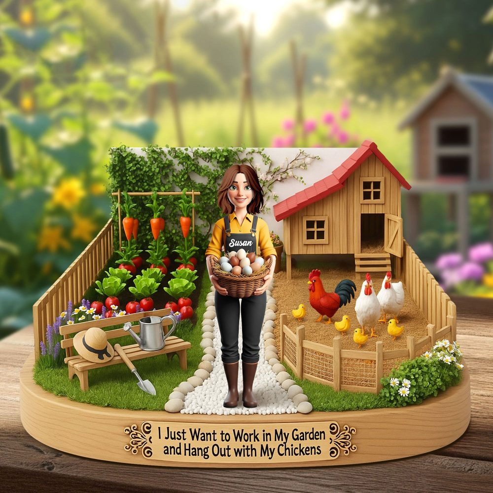 Farm Girl Plaque - Personalized Gifts For Farmers 01Nati250625 - Image 2