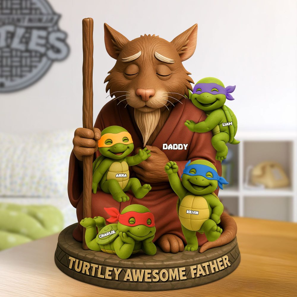 Awesome Father Plaque - Personalized Gifts For Dad 02Nati160525 - Image 2