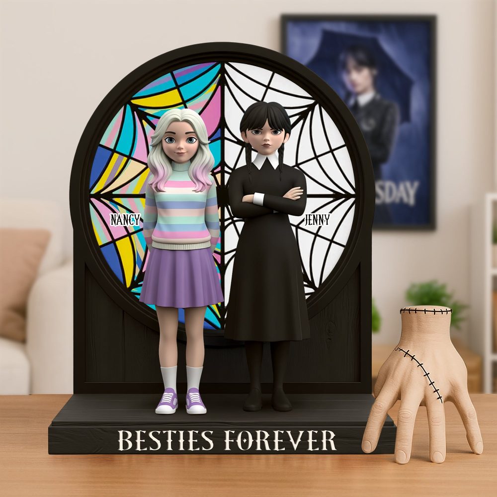 Horror Besties Plaque - Personalized Gifts For Besties 03Nati280725