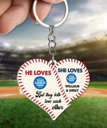 Personalized Gifts For Baseball-Loving Couple Keychain 04Huti260623