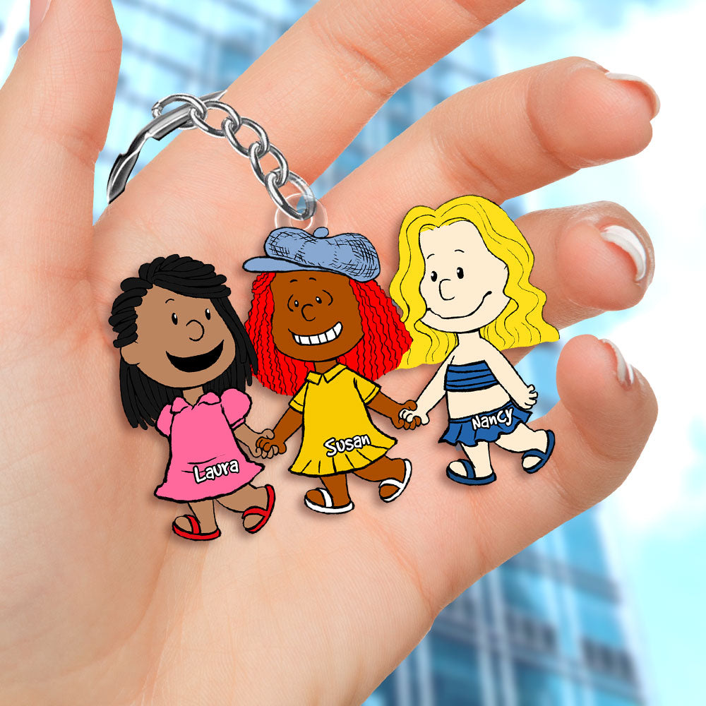 Personalized Gifts For Best Friends Keychain 05Acti150125 - Image 2