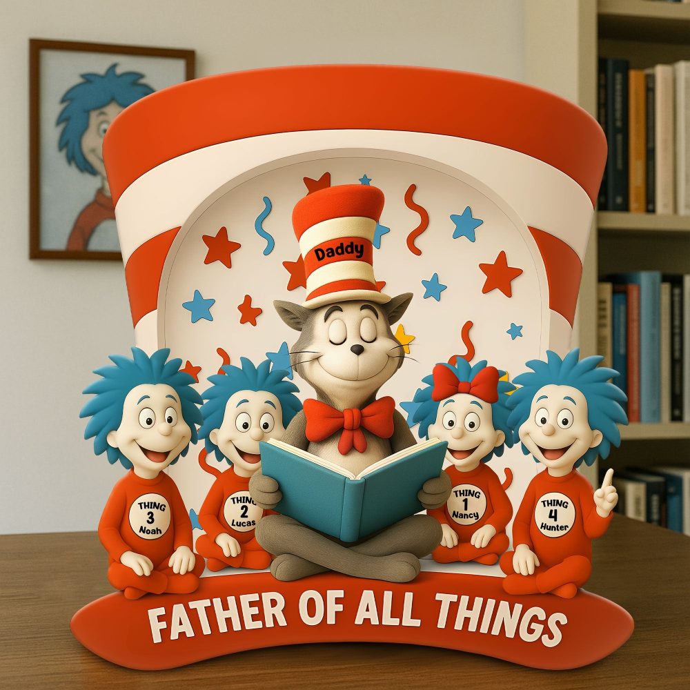 Dad Of Little Treasures Acrylic Plaque - Personalized Gifts For Father 03Tgti250425