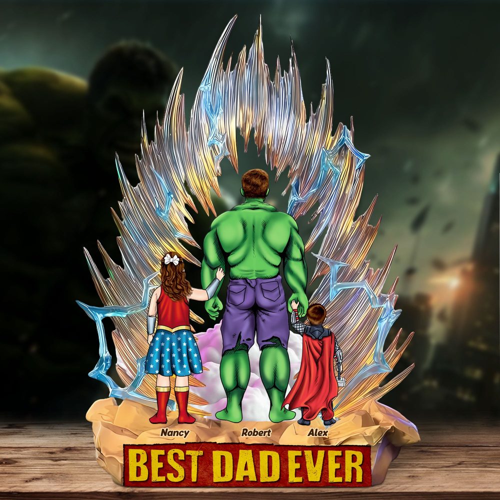 Super Dad Acrylic Plaque Personalized Gifts For Dad 04Ohti290425Pa - Image 2
