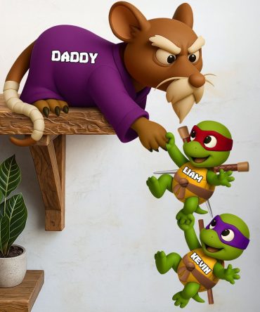 Turtle Dad Plaque Personalized Gifts For Dad 05Ohti260425