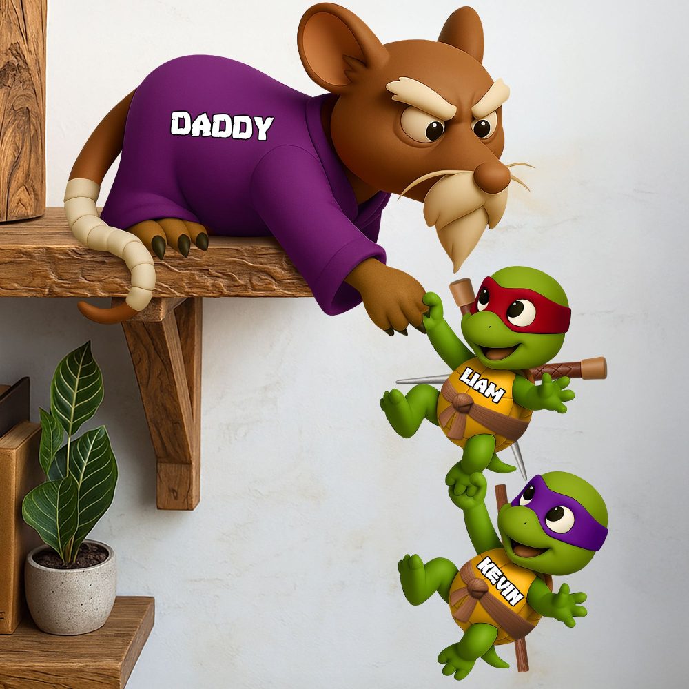 Turtle Dad Plaque Personalized Gifts For Dad 05Ohti260425