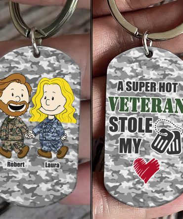 Personalized Gifts For Veteran Couple Keychain 03Toti210125Hg