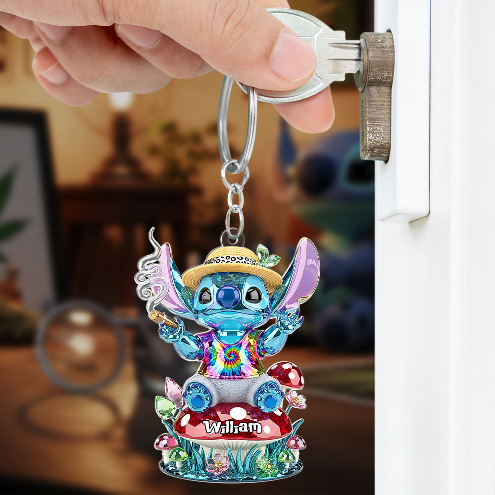 Smoking Monster Keychain - Personalized Gifts For Movie Lovers 01Toti160625 - Image 2