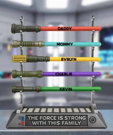 Laser Sword Family Plaque - Personalized Gifts For Family 02Ohti130625