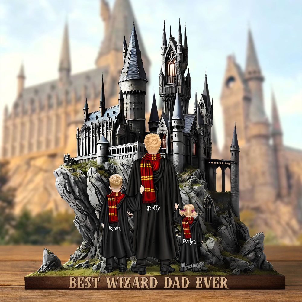 Wizard Dad Plaque - Personalized Gifts For Dad 05Xqti020525
