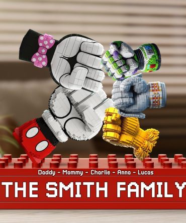 Cartoon Fist Bump Family Plaque - Personalized Gifts For Family 02Ohti260525
