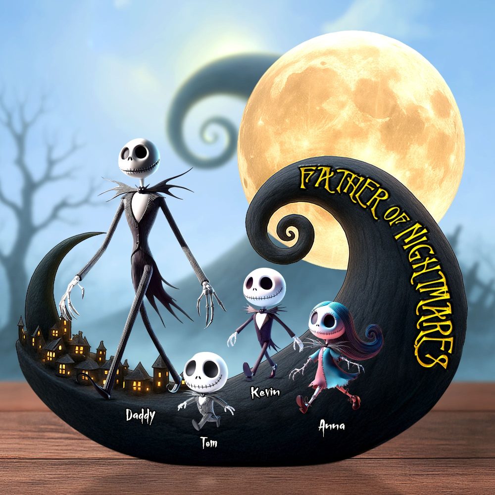 Nightmare Dad Plaque - Personalized Gifts For Dad 01Ohti030525