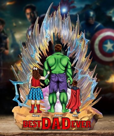 Personalized Gifts For Dad Acrylic Plaque, Best Dad Ever