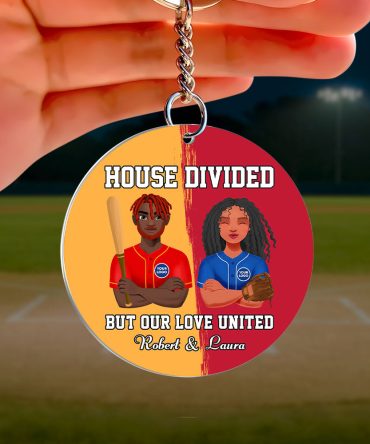 Personalized Gifts For Baseball Couple Keychain 03Huti230125Hg