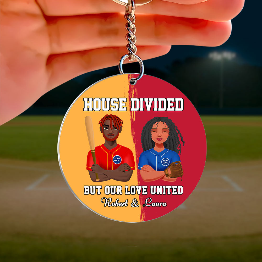 Personalized Gifts For Baseball Couple Keychain 03Huti230125Hg