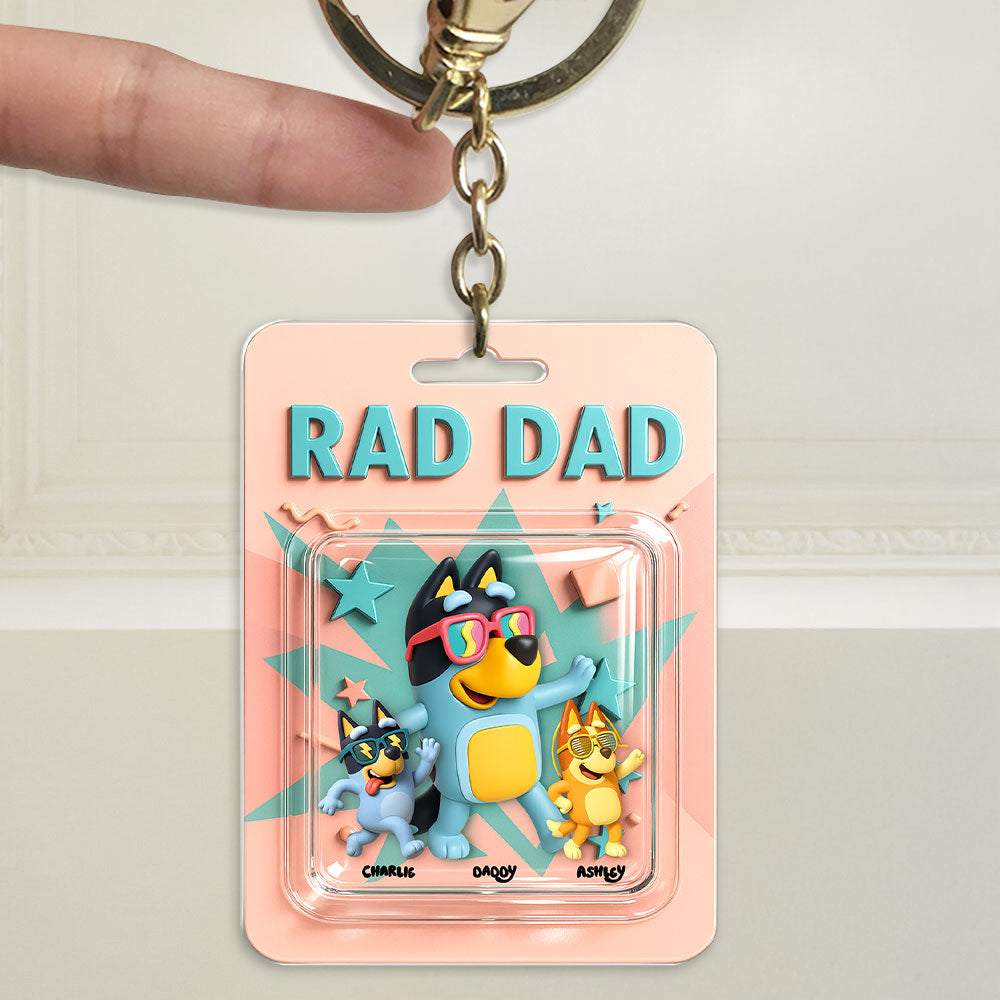 Rad Dad Keychain - Personalized Gifts For Dad 04Kati280425