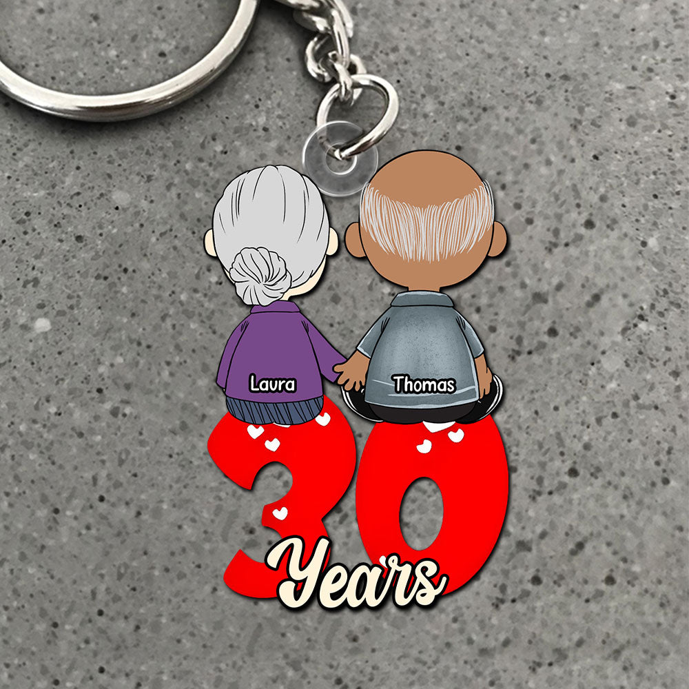 Personalized Gifts For Couple Keychain 04Ohti031224Hg - Image 5