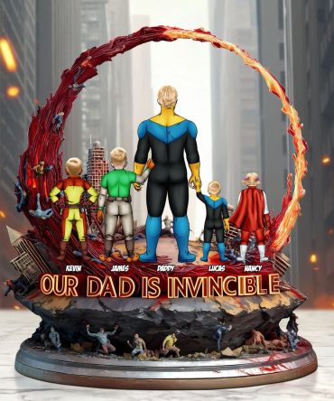Super Dad Plaque - Personalized Gifts For Dad 05Tgti140525Hg