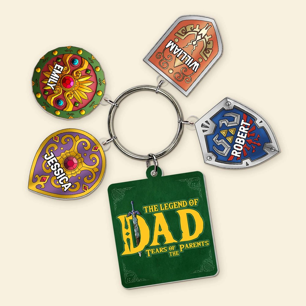 Personalized Gifts For Dad Keychain With Charms 06Huti160524 - Image 3