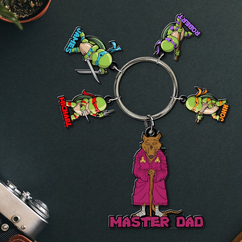 Personalized Gifts For Father Keychain With Charms 02Ohdc230524 - Image 4
