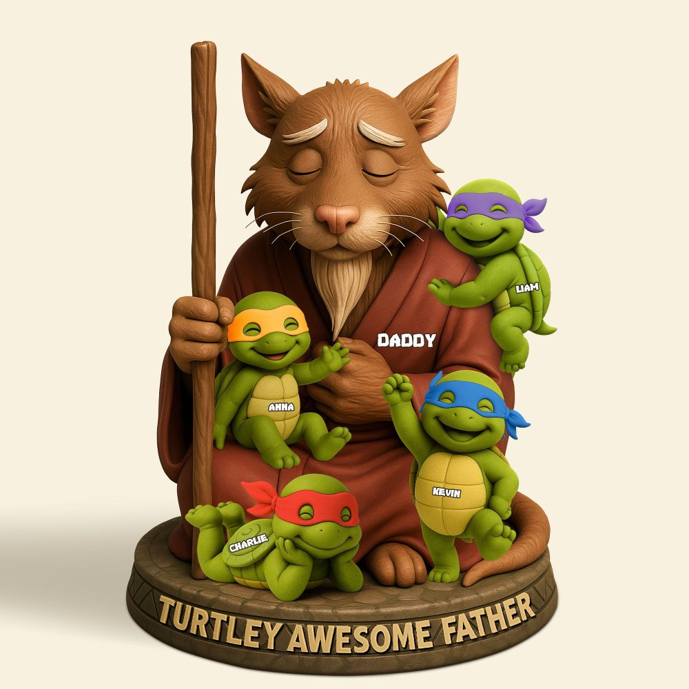 Awesome Father Plaque - Personalized Gifts For Dad 02Nati160525 - Image 3