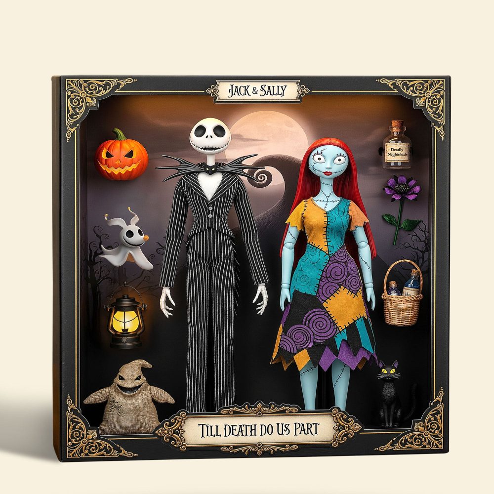 Spooky Couple Plaque - Personalized Gifts For Couple 04Nati130825 - Image 2