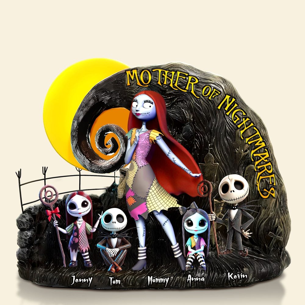 Merry Frights Mom Plaque – Personalized Christmas Gift For The Queen Of Chaos 01Ohti100425 - Image 3