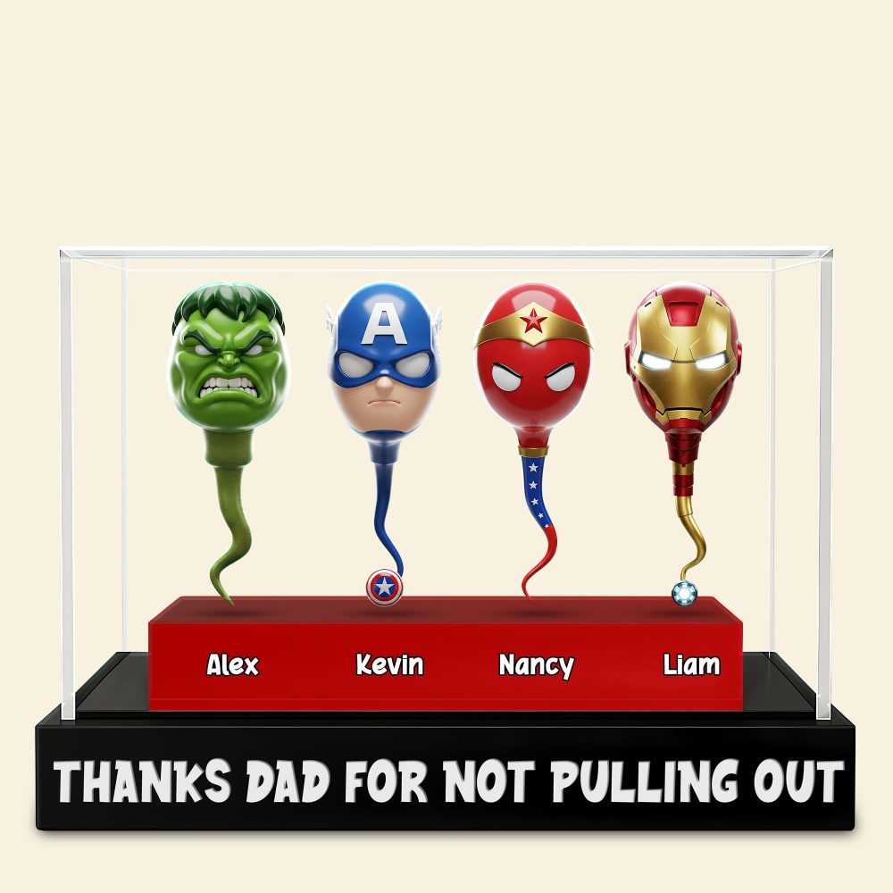 Super Sperm Dad Plaque - Personalized Gifts For Dad 04Ohti170525 - Image 3