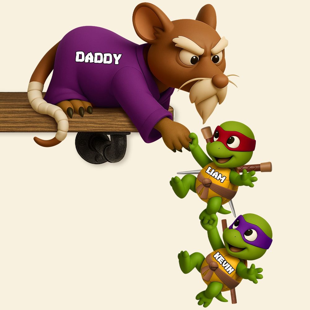 Turtle Dad Plaque Personalized Gifts For Dad 05Ohti260425 - Image 2