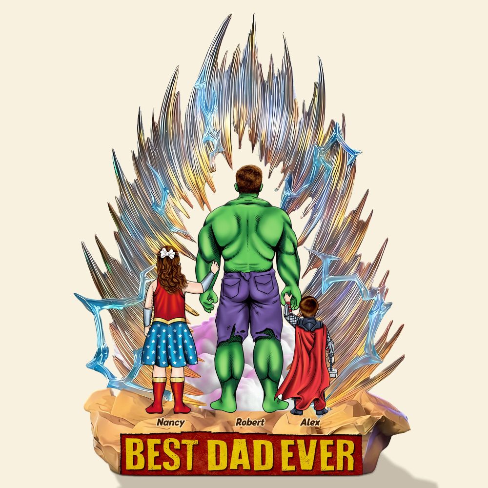 Super Dad Acrylic Plaque Personalized Gifts For Dad 04Ohti290425Pa - Image 3