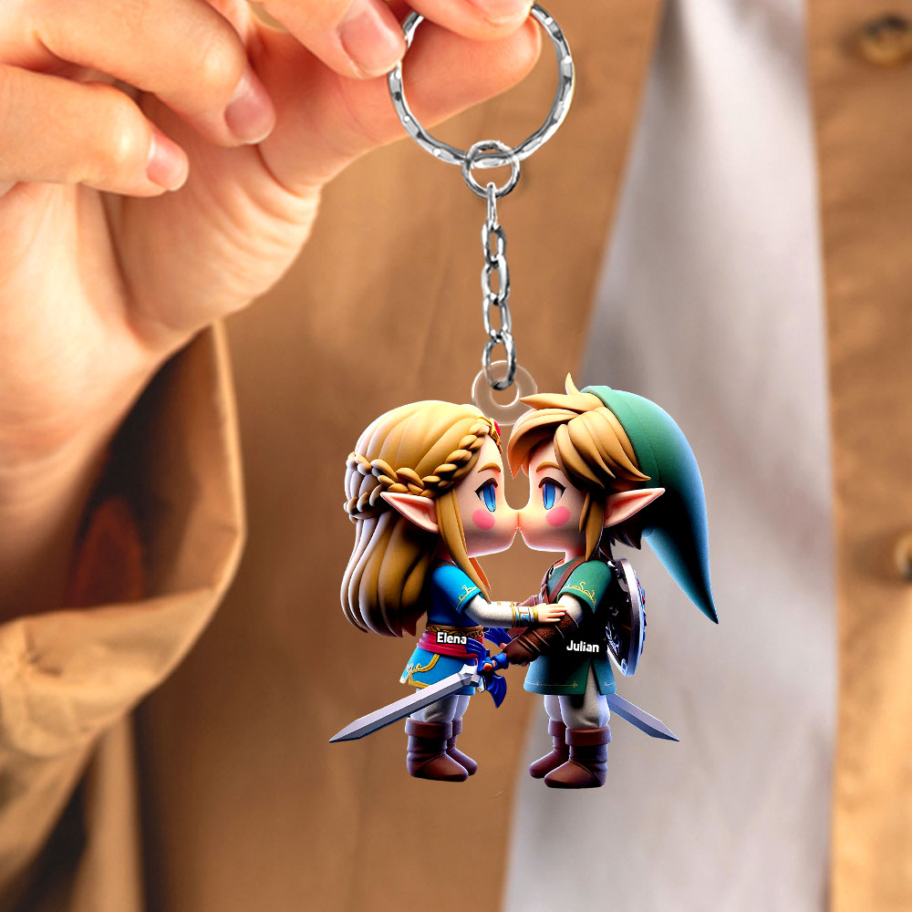 Personalized Gifts For Couple Keychain 06Ohti111224 - Image 2
