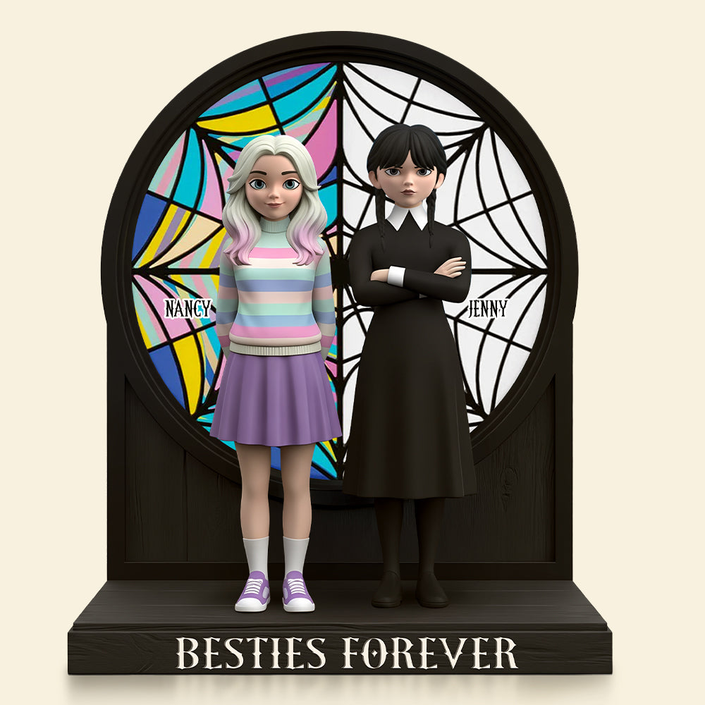 Horror Besties Plaque - Personalized Gifts For Besties 03Nati280725 - Image 4