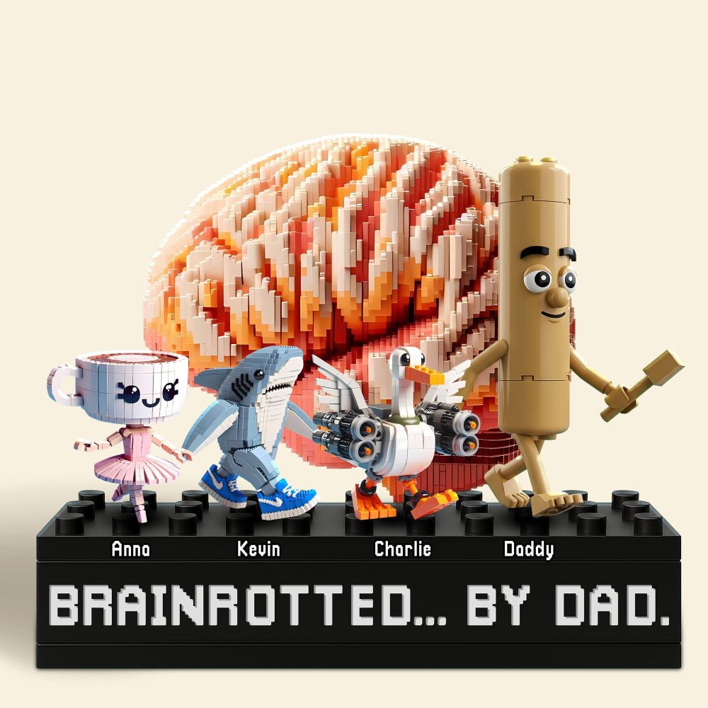 Brain Dad Plaque - Personalized Gifts For Dad 04Ohti210525 - Image 3