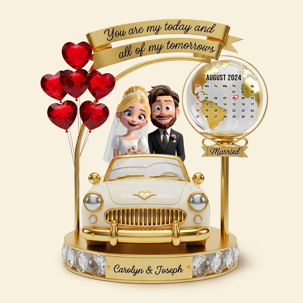 Anniversary Wedding Couple Plaque - Personalized Gifts For Couple 05Tgti100725 - Image 3