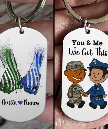 Personalized Gifts For Couple Stainless Steel Keychain, Custom Job Costumes 03Qhti160125Hg